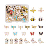 Animal Shape Alloy Pendants Colorful Enamel Charms for DIY Jewelry Making