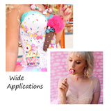 Colorful Candy Bear Lollipop Resin Pendants Keychain DIY Charms
