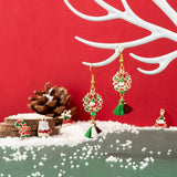 Christmas Alloy Enamel Pendants for DIY Jewelry Making Decor