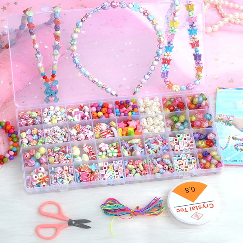 Colorful Bracelet Beads Kit Jewelry Making Set DIY Craft Gift Supplies