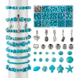 Turquoise Beads Alloy European Beads Charm for Jewelry Diy Making