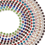 Crystal Rhinestone Chain Silver Sew On Cup Chain Beaded DIY Jewelry Making