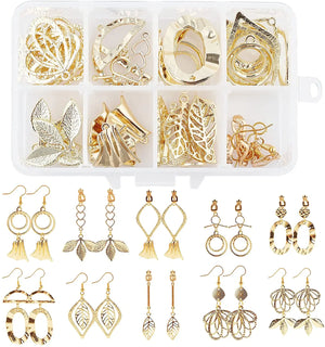 Alloy Metal Pendant Earrings Kit Classic Drop Mixed Shape Craft