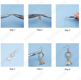Alloy Metal Pendant Earrings Kit Classic Drop Mixed Shape Craft