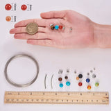 DIY 4 Strand Chakra Beaded Wrap Bangle Kit - Jewelry Craft Supplies