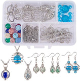 DIY 9PCS Bead Cage Pendant Jewelry Kit
