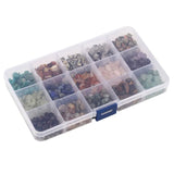 Natural Stone Chips Beads for Jewelry Making 15 Styles Bulk Crystal Chips