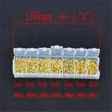 Jump Rings Findings Kit 3-8mm Iron Alloy DIY Jewelry Making Access