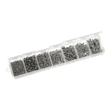 Jump Rings Findings Kit 3-8mm Iron Alloy DIY Jewelry Making Access