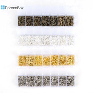 Jump Rings Findings Kit 3-8mm Iron Alloy DIY Jewelry Making Access