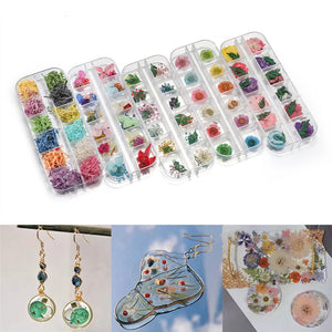 Dried Flowers Epoxy Resin Fillers Jewelry Craft DIY Nail Art