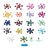 1 Box Dyed Natural Malaysia Stone Rondelle Beads for DIY Jewelry Making