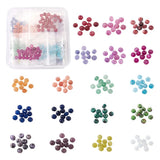 1 Box Dyed Natural Malaysia Stone Rondelle Beads for DIY Jewelry Making