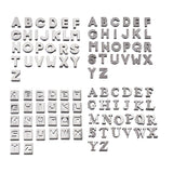 Eco-Friendly Slide Letter Charms Rhinestone A-Z Alphabet for DIY Crafts