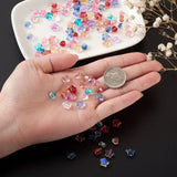 Electroplate Glass Beads with Glitter for DIY Jewelry Making