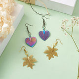 Electroplated Natural Leaf Pendants for Jewelry Making