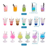Glass Bottle Bubble Tea Pendant DIY Kit for Bracelet Necklace Decor