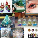 Glass Crushed Stones Glitter Epoxy Resin Mold Filler Nail Art Decoration