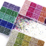 Glass Crushed Stones Glitter Epoxy Resin Mold Filler Nail Art