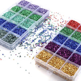 Glass Crushed Stones Glitter Epoxy Resin Mold Filler Nail Art Decoration
