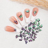 Green Gradient Butterfly Nail Charms for Nail Art