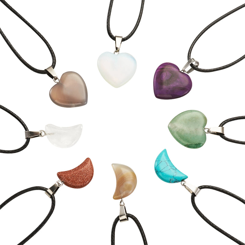 Gemstone Pendant Charm Necklace Making Kit