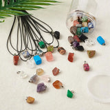 Gemstone Pendant Mix Chakra Charms Necklace Kit