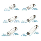 Iron Brooch Findings Back Bar Pins for DIY Jewelry Making Mixed