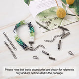 Jewelry Finding Kit with Brass Tubes, Iron Ends, Extender Chains
