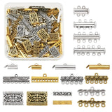Jewelry Finding Kit with Brass Tubes, Iron Ends, Extender Chains