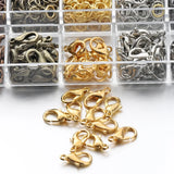 Lobster Clasp Jump Rings Necklace Chain Jewelry Findings Components Set