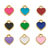 Love Heart Enamel Pendants for DIY Jewelry Making