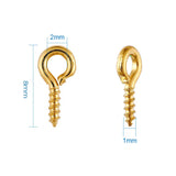 Box Mini Tiny Iron Screw Eye Pin Peg Bails for Jewelry Making 8mm 10mm