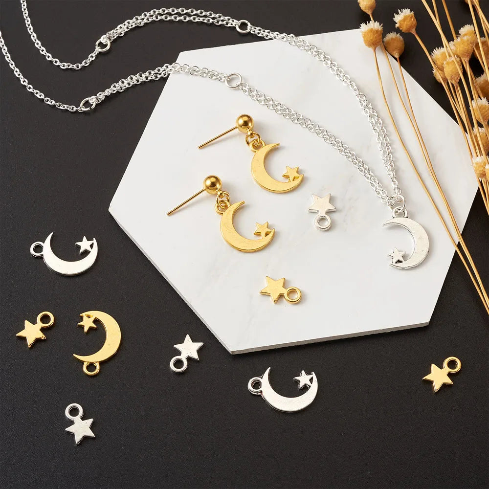 Tibetan Style Star Charms for DIY Bracelet Making