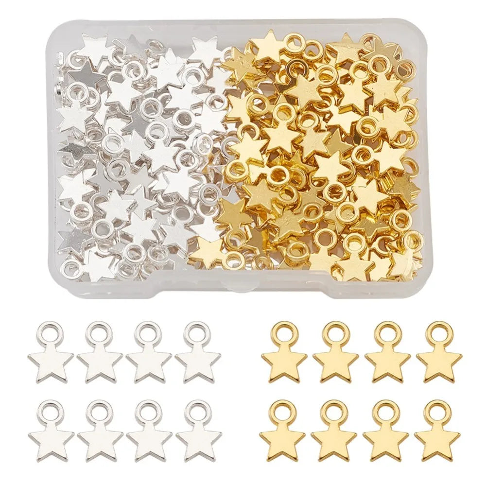 Tibetan Style Star Charms for DIY Bracelet Making