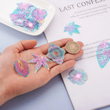 1 Box Mix Style Stainless Steel Pendant Rainbow Metal Embellishment DIY Jewelry