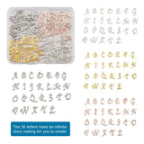 24Pcs Alphabet Letter A-Z Charms Pendants for Jewelry Making