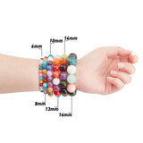 Mixed Round Stone Acrylic Beads for DIY Jewelry Making