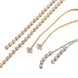 Brass CZ Tassel Pendants Kit - Earring Hooks - DIY Jewelry Making