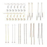Brass CZ Tassel Pendants Kit - Earring Hooks - DIY Jewelry Making