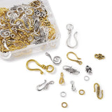 Mixed Tibetan Style Alloy Hook and S-Hook Clasps for DIY Jewelry