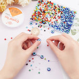 Mixed Evil Eye Resin Beads for DIY Jewelry Making
