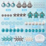 Ocean Theme Stone Starfish Turtle Beads Shell Charms Jewelry Making DIY