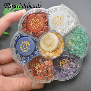 Natural Stone Quartz Chips Gravel for Jewelry Making Seven-Color Crystal