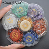 Natural Stone Quartz Chips Gravel for Jewelry Making Seven-Color Crystal