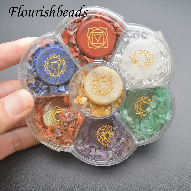 Natural Stone Quartz Chips Gravel for Jewelry Making Seven-Color Crystal