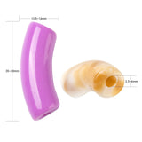 Opaque Acrylic Tube Beads Curved Noodle Spacer for Jewelry Making