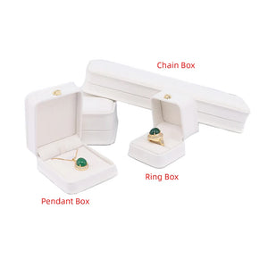 1 Box PU Jewelry Box Pendant Ring Necklace Chain Bracelet Box