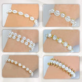 Pearl Square Beading Set CCB Spacer Beads Jewelry DIY Earrings Bracelet