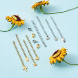 Stainless Steel Necklace Extenders Lobster Clasp Mixed for Jewelry Making